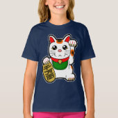 Maneki Neko: Japans Lucky Cat T-shirt (Voorkant)
