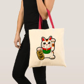 Maneki Neko: Japans Lucky Cat Tote Bag (Voorkant (product))