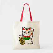 Maneki Neko: Japans Lucky Cat Tote Bag (Voorkant)