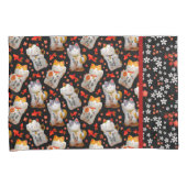 Maneki Neko Japans Waving Lucky Cat met Koi Kussensloop (Voorkant-Rechts)