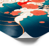 Maneki-Neko, Japanse gelukskat Perfect Poster (Hoek)