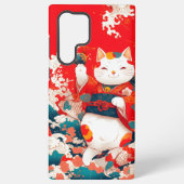 Maneki-Neko, Japanse gelukskat Samsung Galaxy Hoesje (Achterkant)