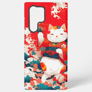 Maneki-Neko, Japanse gelukskat Samsung Galaxy Hoesje