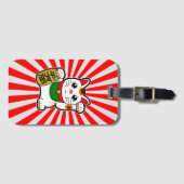 Maneki Neko: Japanse Lucky Cat Bagagelabel (Voorkant (horizontaal))