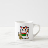 Maneki Neko: Japanse Lucky Cat Espresso Kop (Rechts)