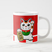 Maneki Neko: Japanse Lucky Cat Grote Koffiekop (Rechts)