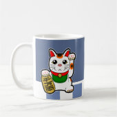 Maneki Neko: Japanse Lucky Cat Koffiemok (Links)