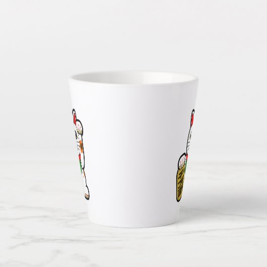 Maneki Neko: Japanse Lucky Cat Latte Mok (Voorkant)