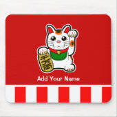 Maneki Neko: Japanse Lucky Cat Muismat (Voorkant)