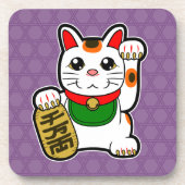 Maneki Neko: Japanse Lucky Cat Onderzetter (Voorkant)