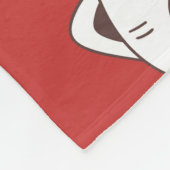 Maneki-Neko kat, Japans doodle patroon. Fleece Deken (Hoek)