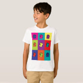 Maneki Neko Kat Pop Art T-shirt (Voorkant volledig)