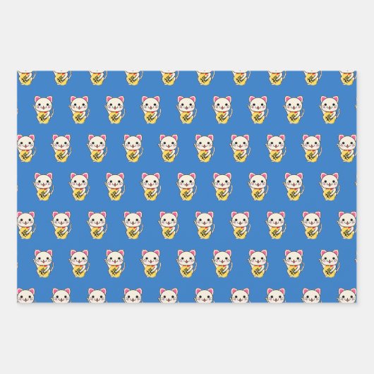 Maneki Neko - Lucky Cat Inpakpapier Vel (Voorkant 2)