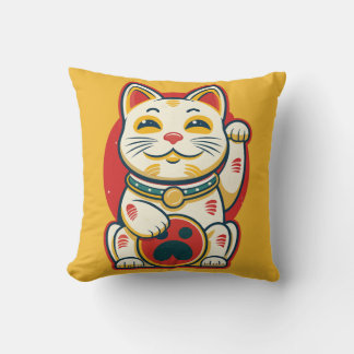 Maneki Neko - Lucky Cat Kussen