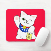 Maneki Neko Lucky Cat Muismat (Met muis)