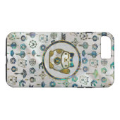 Maneki Neko Lucky cat op parels en op zeeoren Case-Mate iPhone Case (Achterkant (Horizontaal))