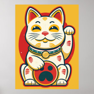 Maneki Neko - Lucky Cat Poster