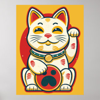 Maneki Neko - Lucky Cat Poster