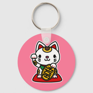 Maneki Neko (Lucky Cat) Sleutelhanger