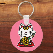 Maneki Neko (Lucky Cat) Sleutelhanger (Achterkant)