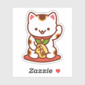 MANEKI-NEKO Lucky Cat Sticker (Vel)