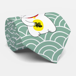 Maneki Neko Lucky Cat Stropdas