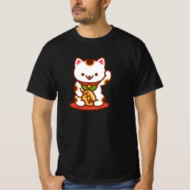 MANEKI-NEKO Lucky Cat T-Shirt - White