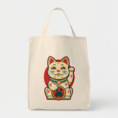 Maneki Neko - Lucky Cat Tote Bag (Voorkant)