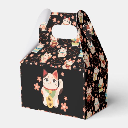 Maneki Neko Lucky Cats Bedankdoosjes (Achterkant)
