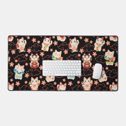 Maneki Neko Lucky Cats Bureaumat (Keyboard & Muis)