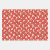 Maneki Neko Lucky Cats Inpakpapier Set Vel (Voorkant 3)