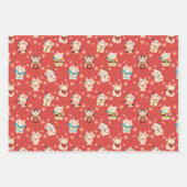 Maneki Neko Lucky Cats Inpakpapier Set Vel (Voorkant 2)