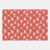 Maneki Neko Lucky Cats Inpakpapier Set Vel (Voorkant)