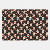 Maneki Neko Lucky Cats Inpakpapier Set Vel (Voorkant)