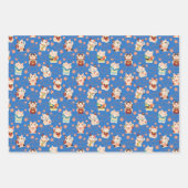 Maneki Neko Lucky Cats Inpakpapier Set Vel (Voorkant)