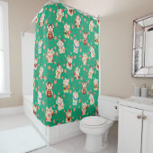 Maneki Neko Lucky Cats Shower Curtain Douchegordijn (In situ)