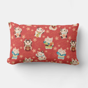 Maneki Neko Lucky Cats Worpillow Kussen