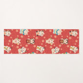 Maneki Neko Lucky Cats Yogamat (Voorkant (horizontaal))