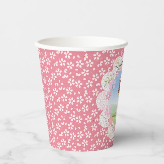 Maneki Neko Lucky Luna Papieren beker (Voorkant)