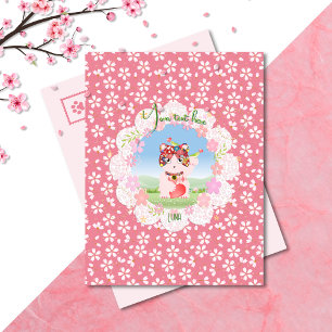 Maneki Neko Lucky Luna Post Kaart