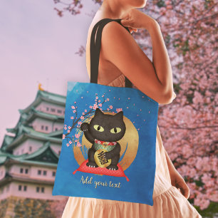 Maneki Neko Lucky Poilue Canvas tas