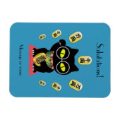 Maneki Neko Lucky Poilue flexibel Magneet (Horizontaal)
