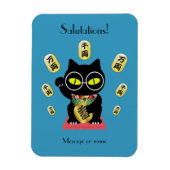 Maneki Neko Lucky Poilue flexibel Magneet (Verticaal)