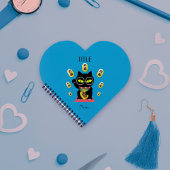 Maneki Neko Lucky Poilue Hart Vormig Spiraal Bound Notitieboek