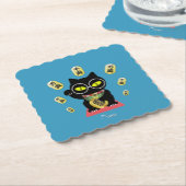 Maneki Neko Lucky Poilue Kartonnen Onderzetters (Gebogen)