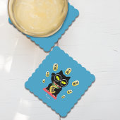 Maneki Neko Lucky Poilue Kartonnen Onderzetters