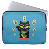 Maneki Neko Lucky Poilue Laptop Sleeve (Voorkant)
