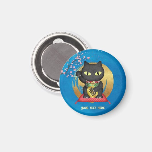 Maneki Neko Lucky Poilue Magneet (Voorkant / Achterkant)