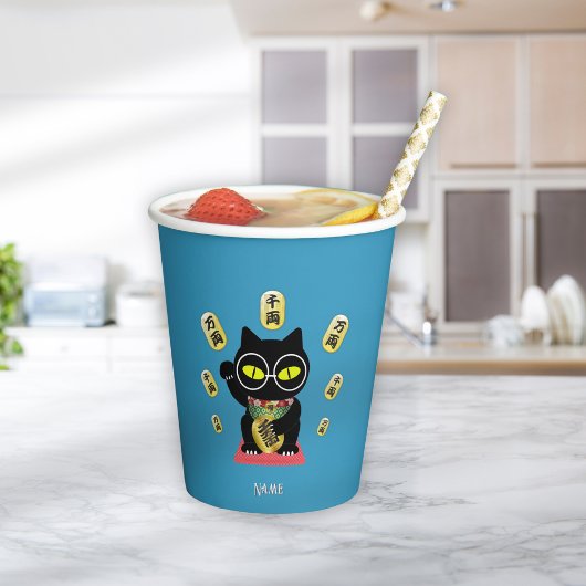 Maneki Neko Lucky Poilue Papieren Bekers