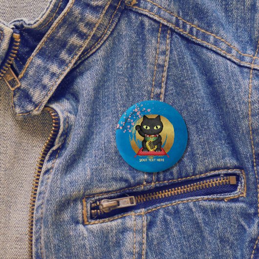Maneki Neko Lucky Poilue Ronde Button 5,7 Cm